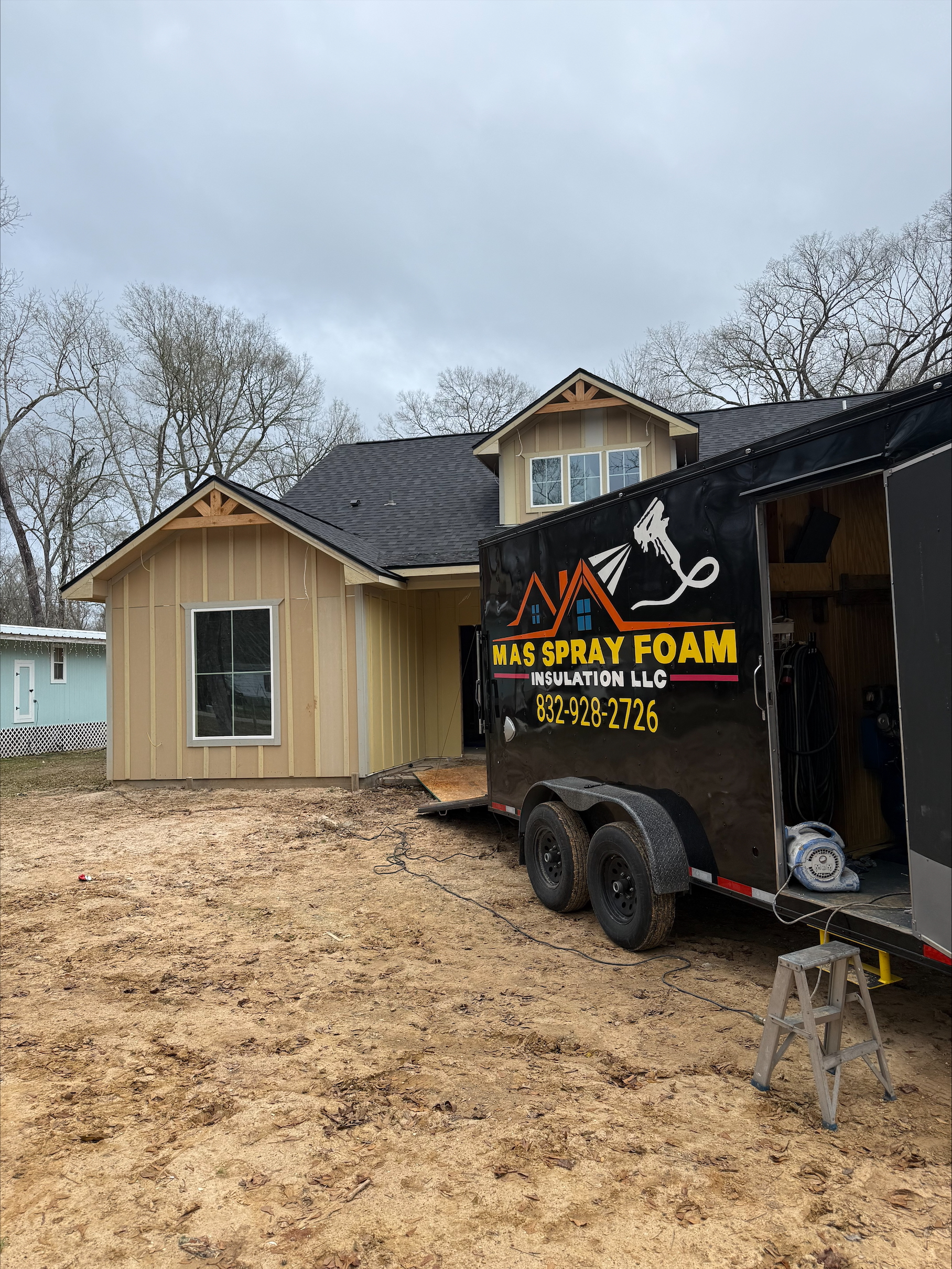 MAS Spray Foam Insulation on location